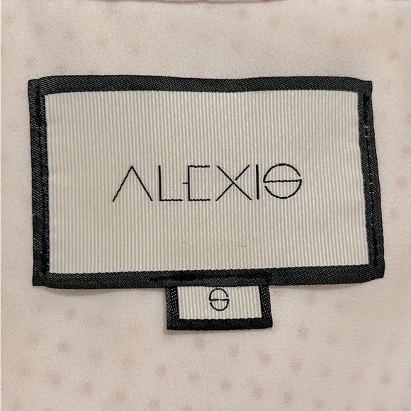 Alexis Pink Polka Dot Athena Maxi Dress Retail$625 New Size Small